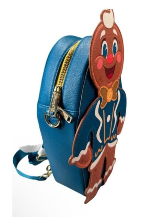 Loungefly Disney Jollywood Nights Ollie Gingerbread Bag Convertable Figural NWT main image 4